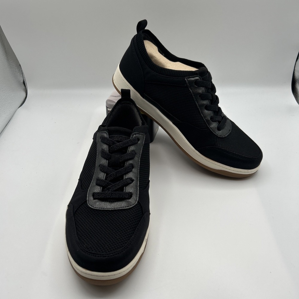 BZEES By LifeStride Dynamic Slip On Sneakers, Women's 8 W, EU 38.5 W,Black,(NIB)